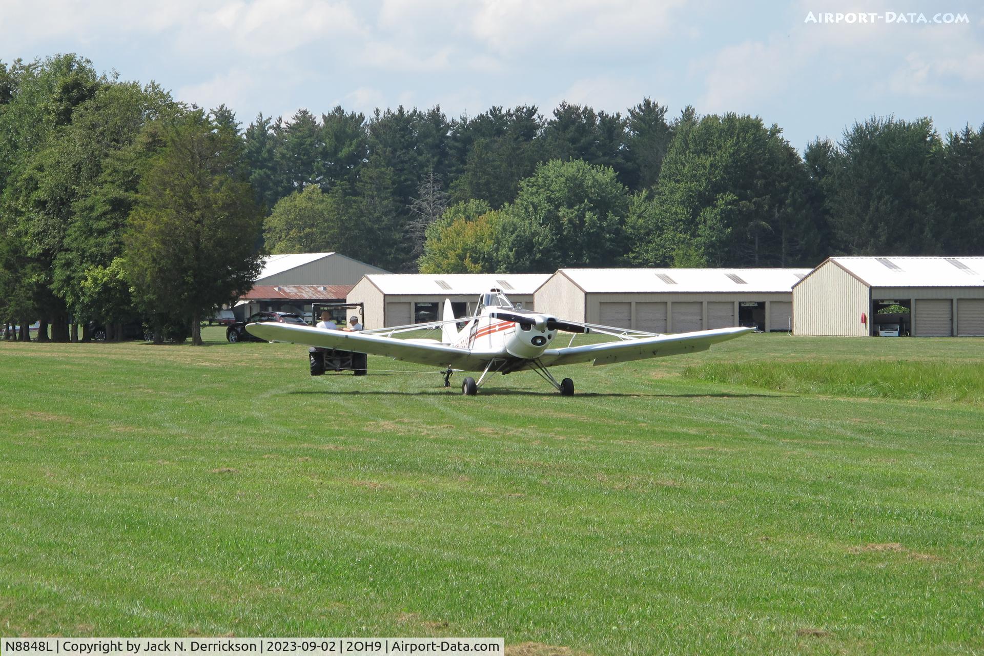 N8848L, 1971 Piper PA-25-235 C/N 25-5359, The tow plane gets towed.