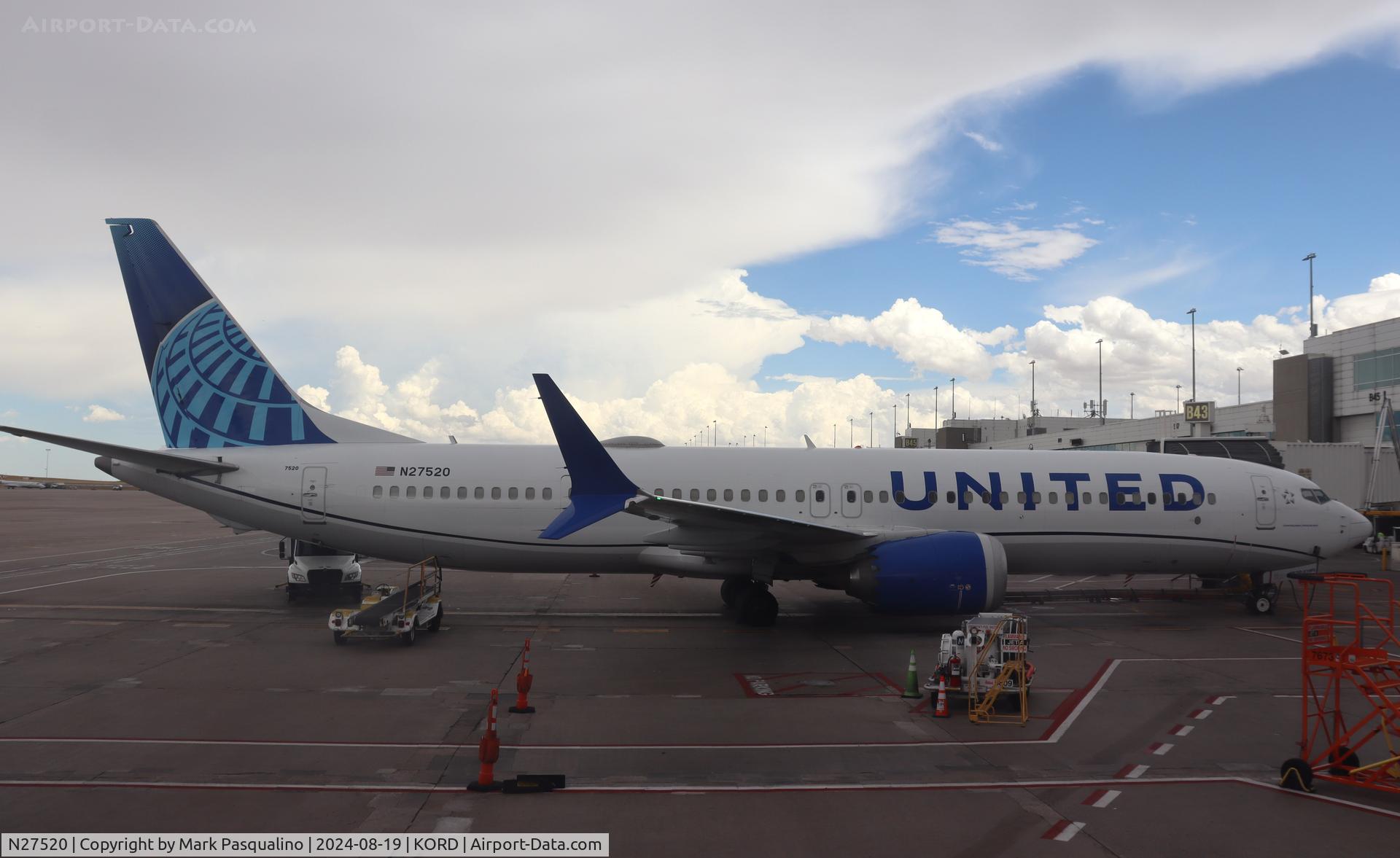 N27520, 2019 Boeing 737-9 MAX C/N 64498, Boeing 737-9 MAX