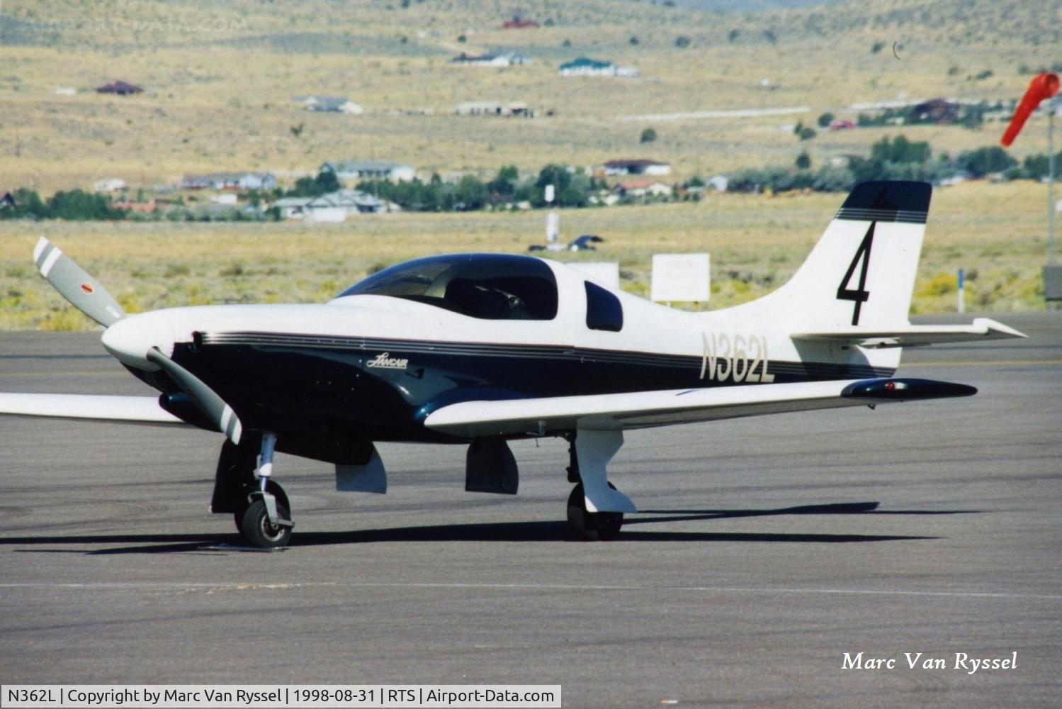 N362L, Lancair 360 C/N L-360-92, Race #4 N362L at the Reno Air Races in 1998, pilot was Dave Morss.