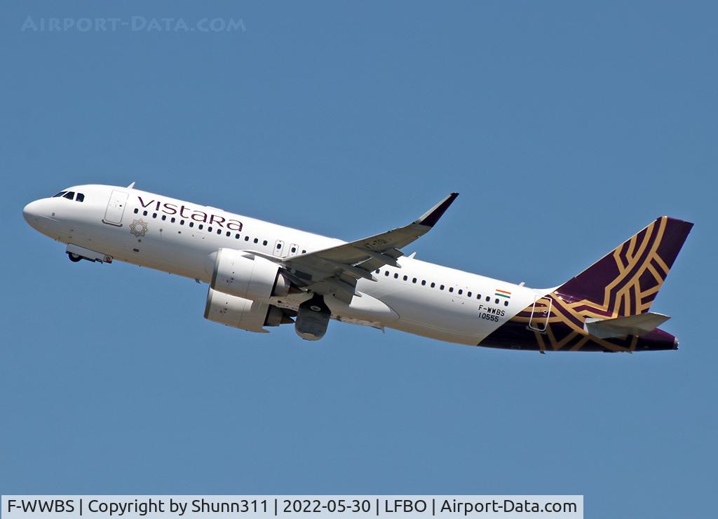F-WWBS, 2022 Airbus A320-251N C/N 10555, C/n 10555 - To be VT-TQI