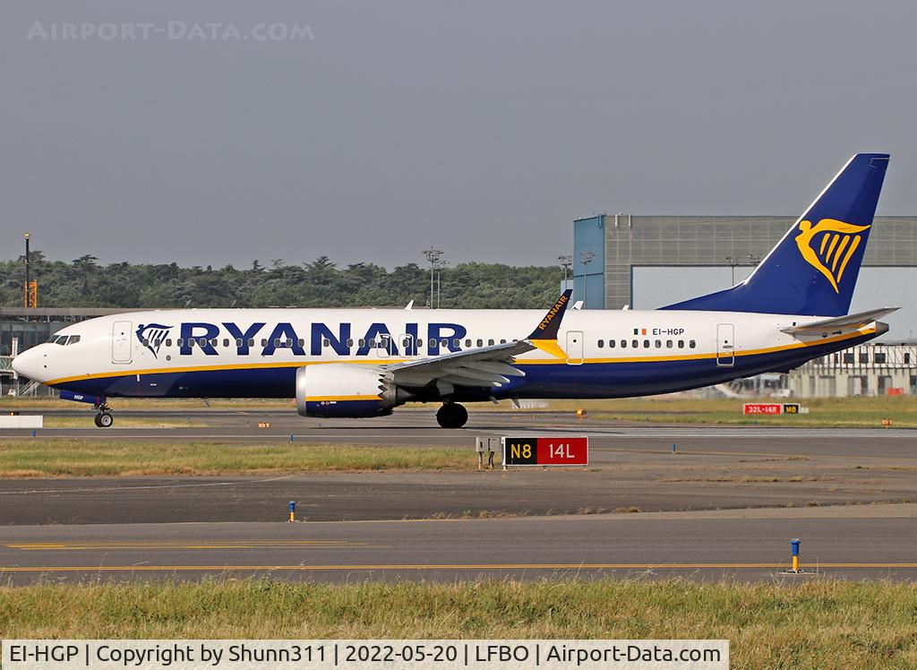 EI-HGP, 2021 Boeing 737-8-200 MAX C/N 62330, Ready for departure rwy 14L
