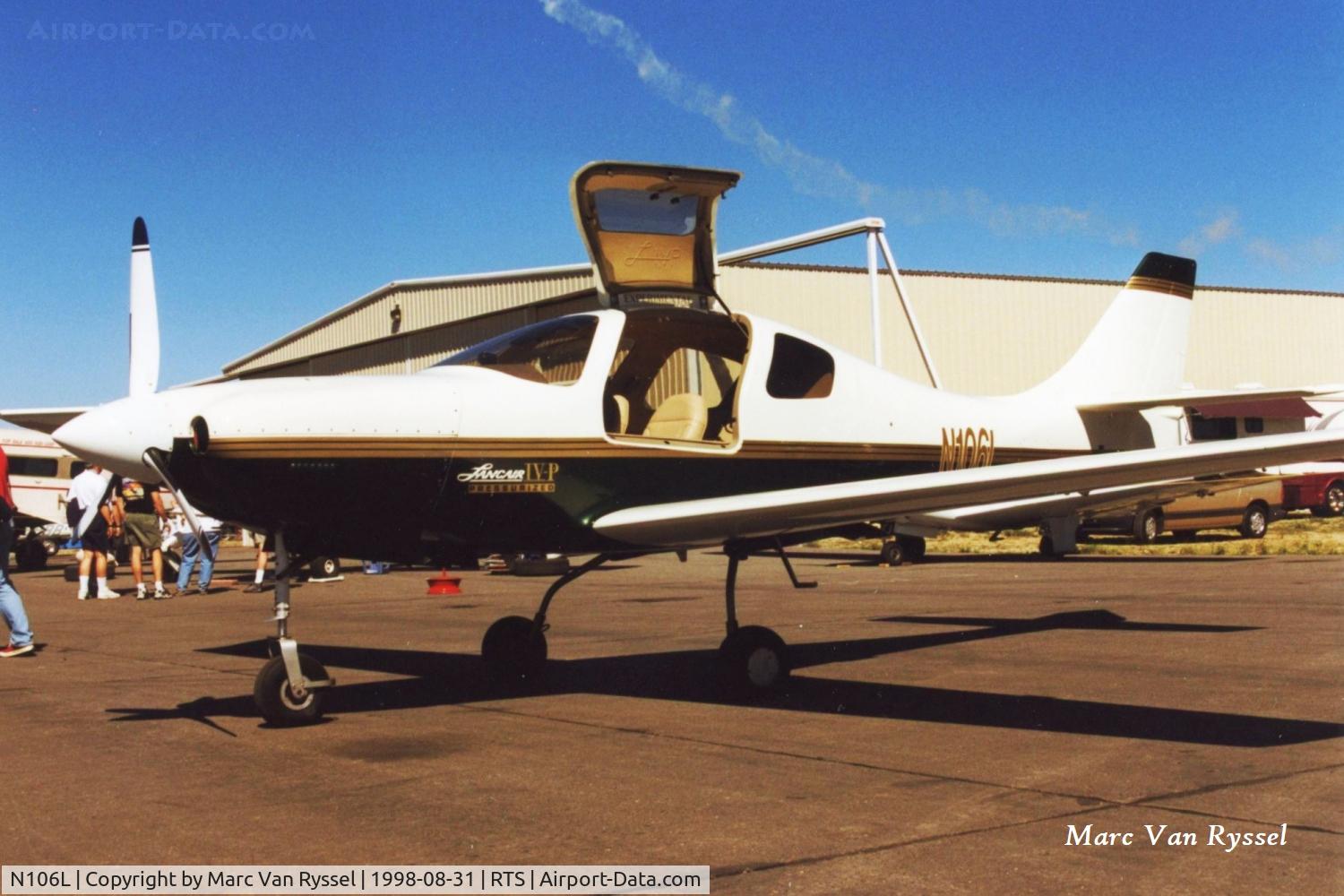 N106L, 1992 Lancair IV C/N L002, N106L at the Reno Air Races in 1998.