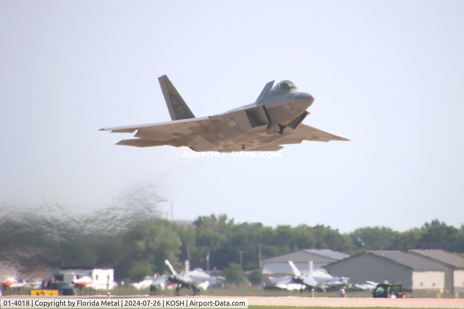 01-4018, 2001 Lockheed Martin F-22A Raptor C/N 645-4018, OSH 24 zx