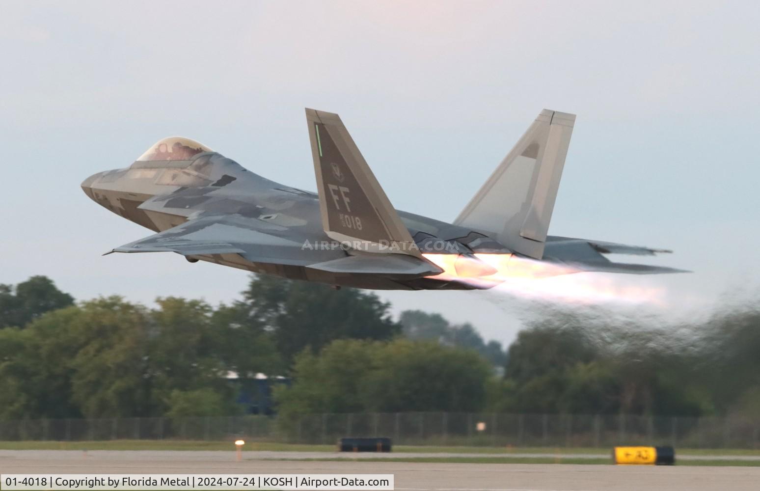 01-4018, 2001 Lockheed Martin F-22A Raptor C/N 645-4018, OSH 24 zx