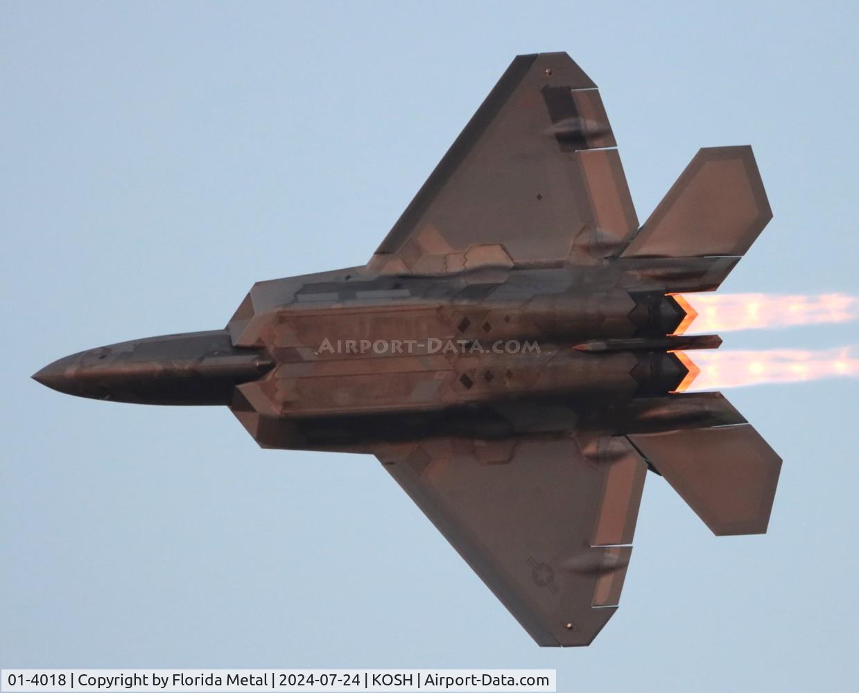 01-4018, 2001 Lockheed Martin F-22A Raptor C/N 645-4018, OSH 24 zx