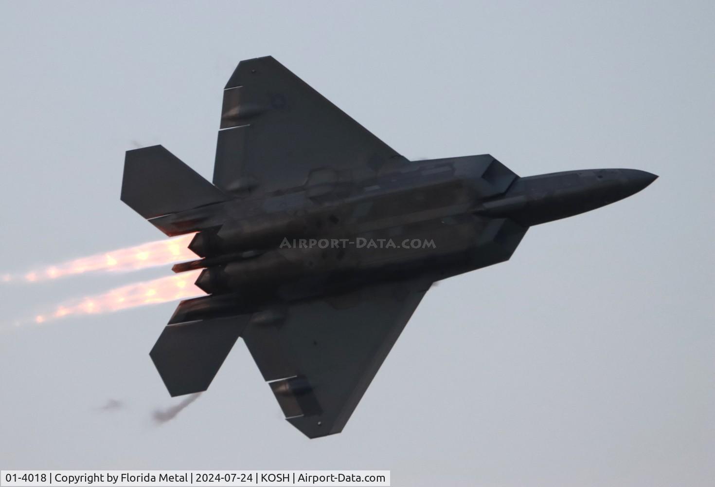 01-4018, 2001 Lockheed Martin F-22A Raptor C/N 645-4018, OSH 24 zx