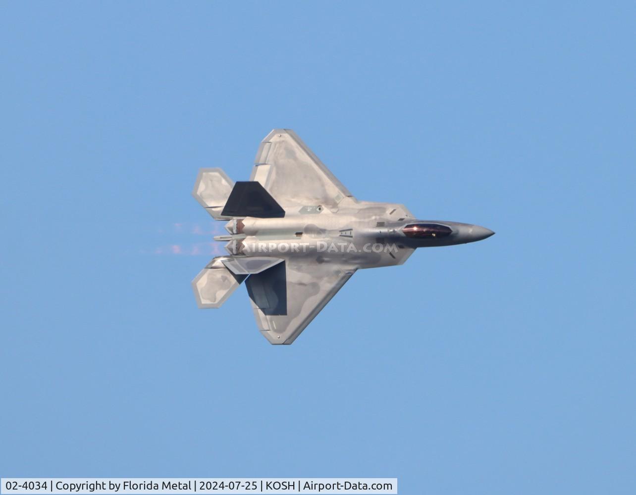 02-4034, 2002 Lockheed Martin F/A-22A Raptor C/N 4034, OSH 24 zx