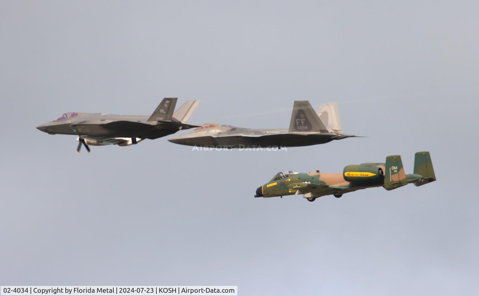02-4034, 2002 Lockheed Martin F/A-22A Raptor C/N 4034, 4 ship heritage flight zx