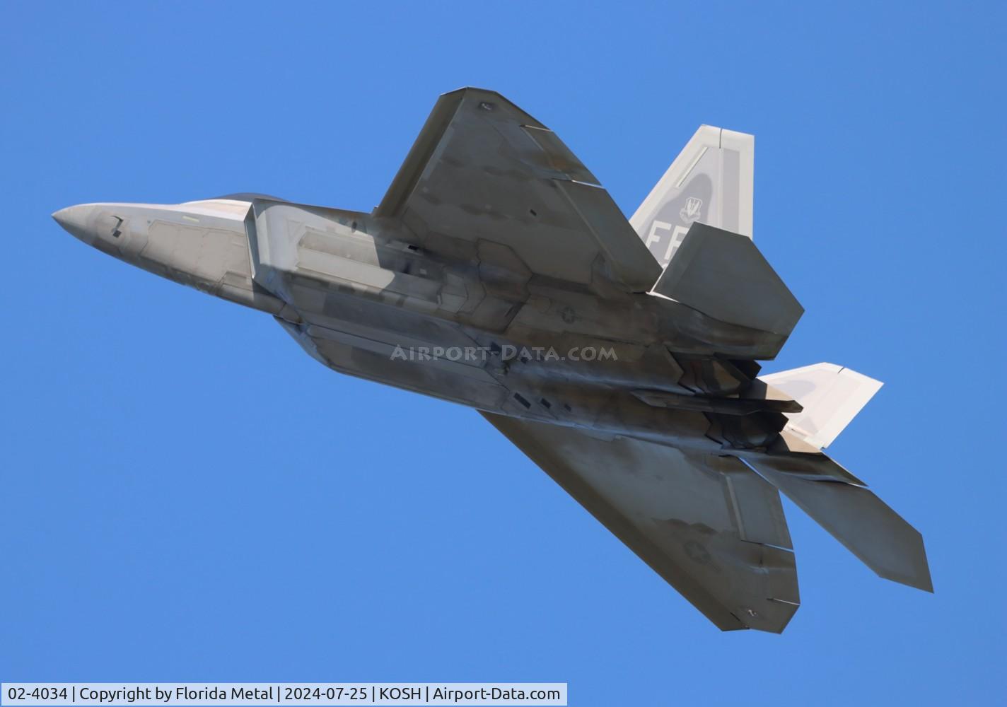 02-4034, 2002 Lockheed Martin F/A-22A Raptor C/N 4034, OSH 24 zx
