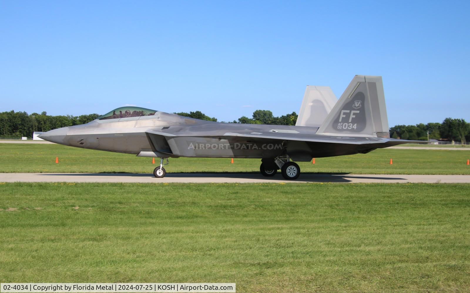 02-4034, 2002 Lockheed Martin F/A-22A Raptor C/N 4034, F-22A zx