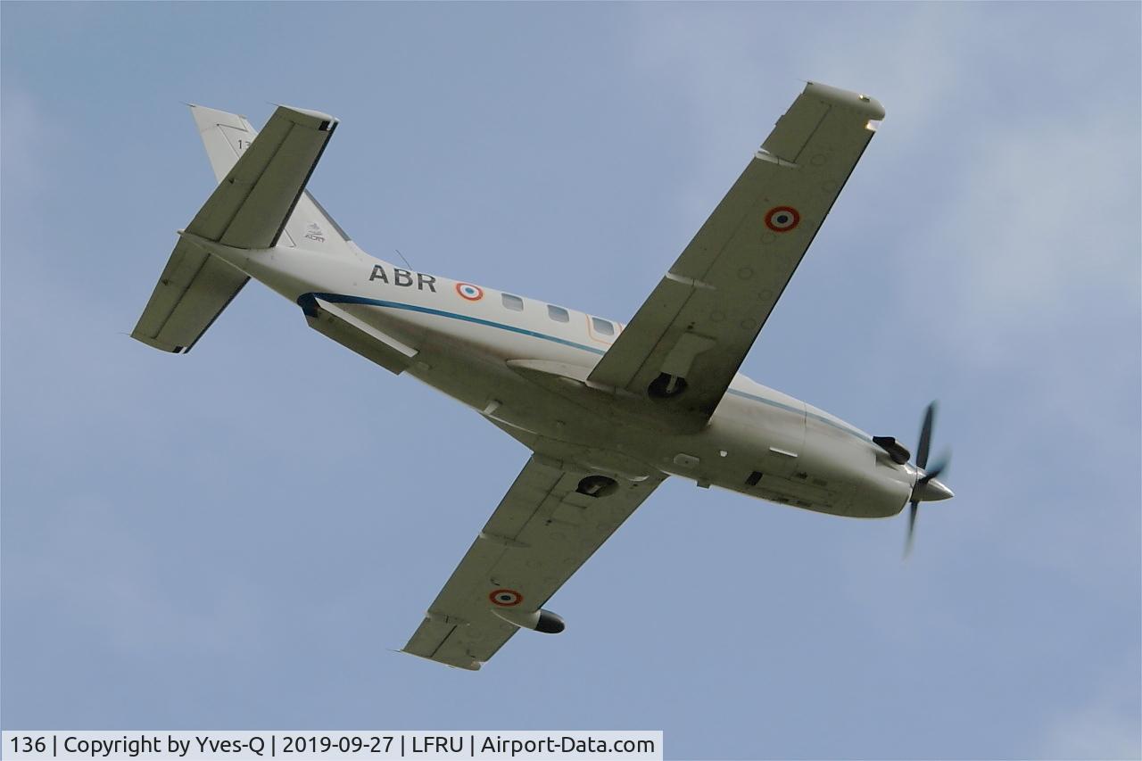 136, 2008 Socata TBM-700B C/N 136, Socata TBM-700B, On display, Morlaix-Ploujean airport (LFRU-MXN)