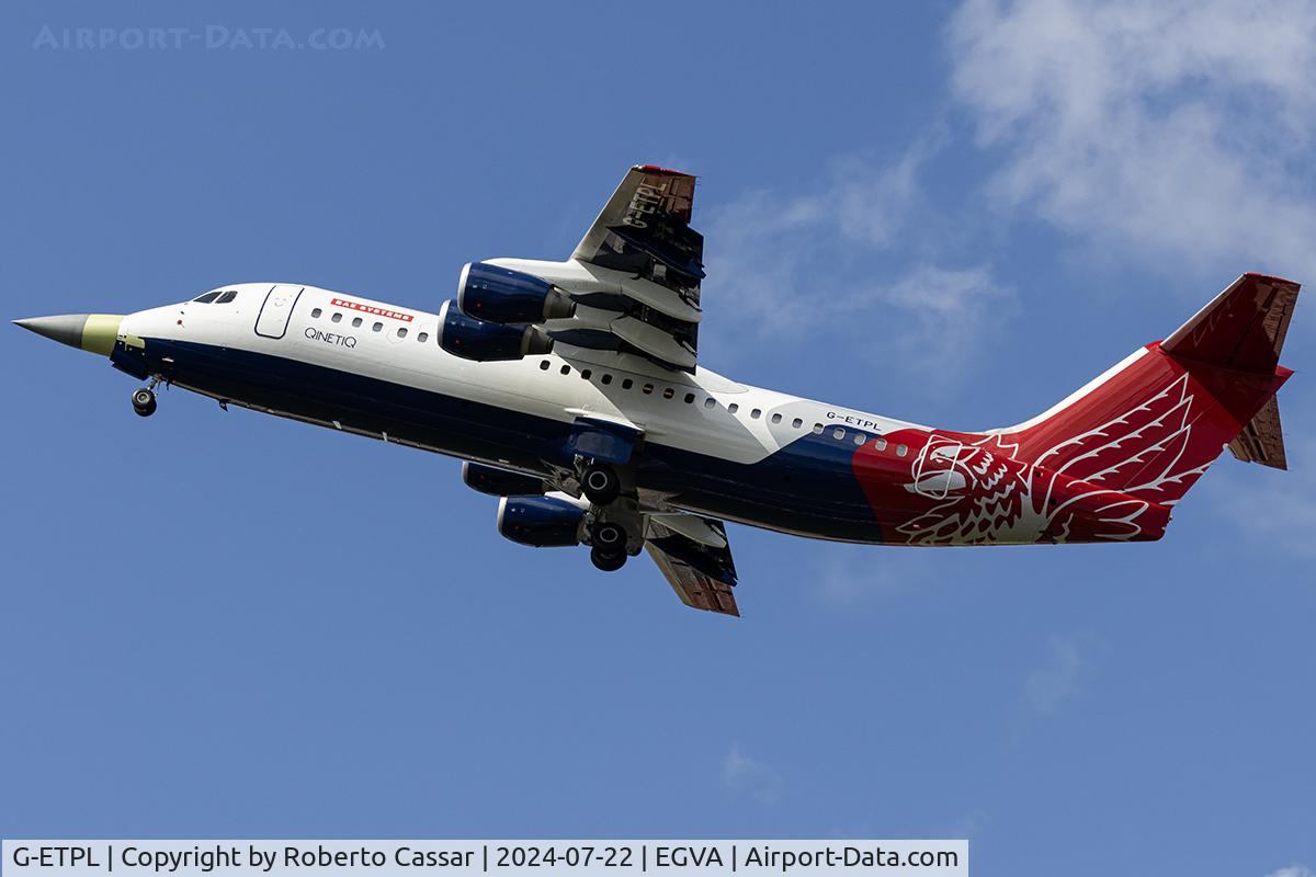 G-ETPL, 2000 British Aerospace Avro 146-RJ100 C/N E3368, RIAT 24