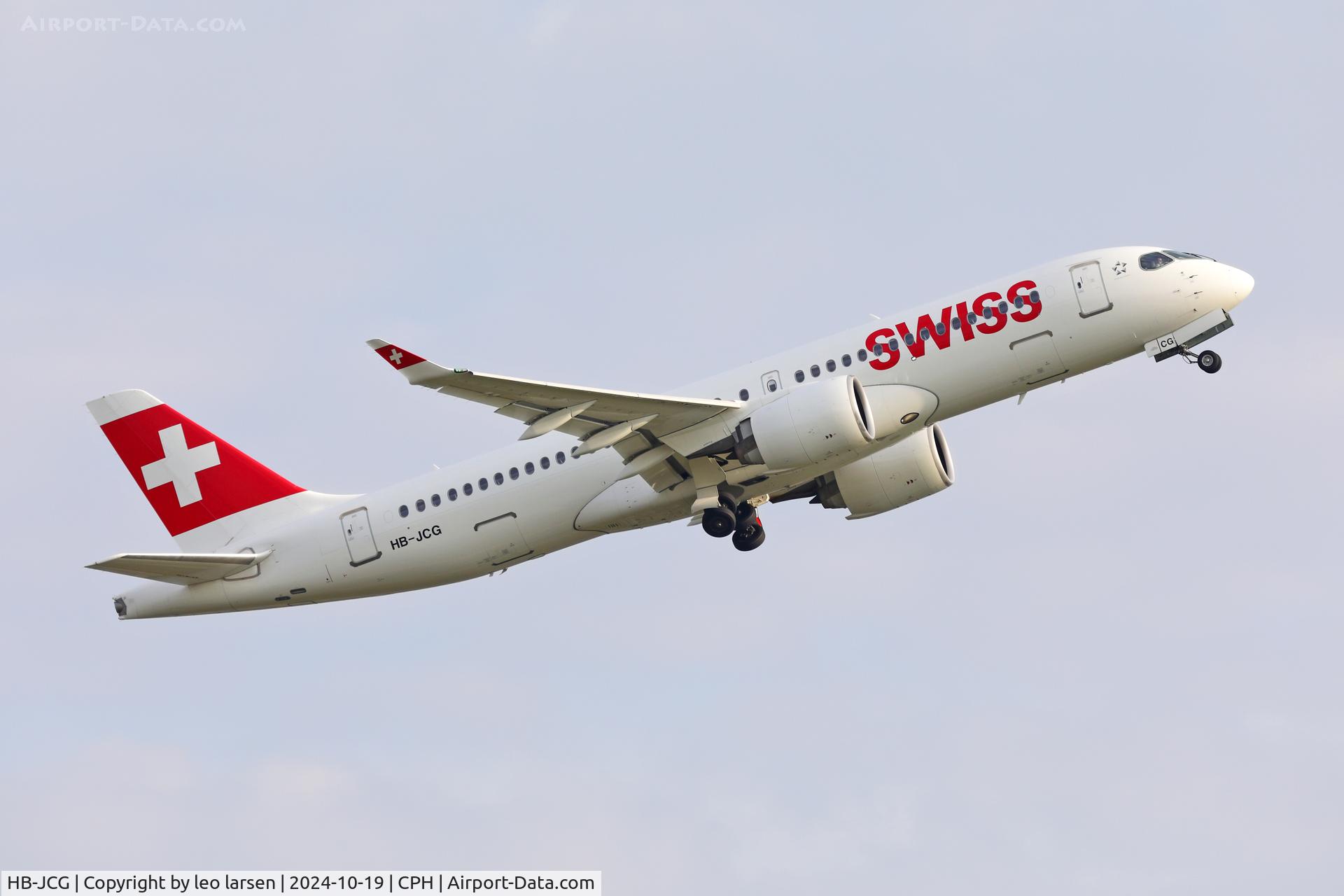 HB-JCG, 2017 Bombardier CSeries CS300 (BD-500-1A11) C/N 55020, Copenhagen 19.10.2024