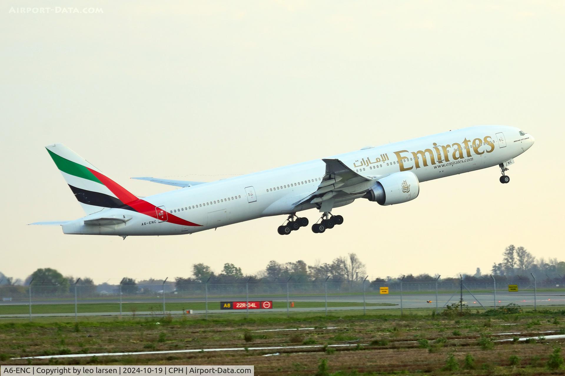 A6-ENC, 2012 Boeing 777-31H/ER C/N 41083, Copenhagen 19.10.2024