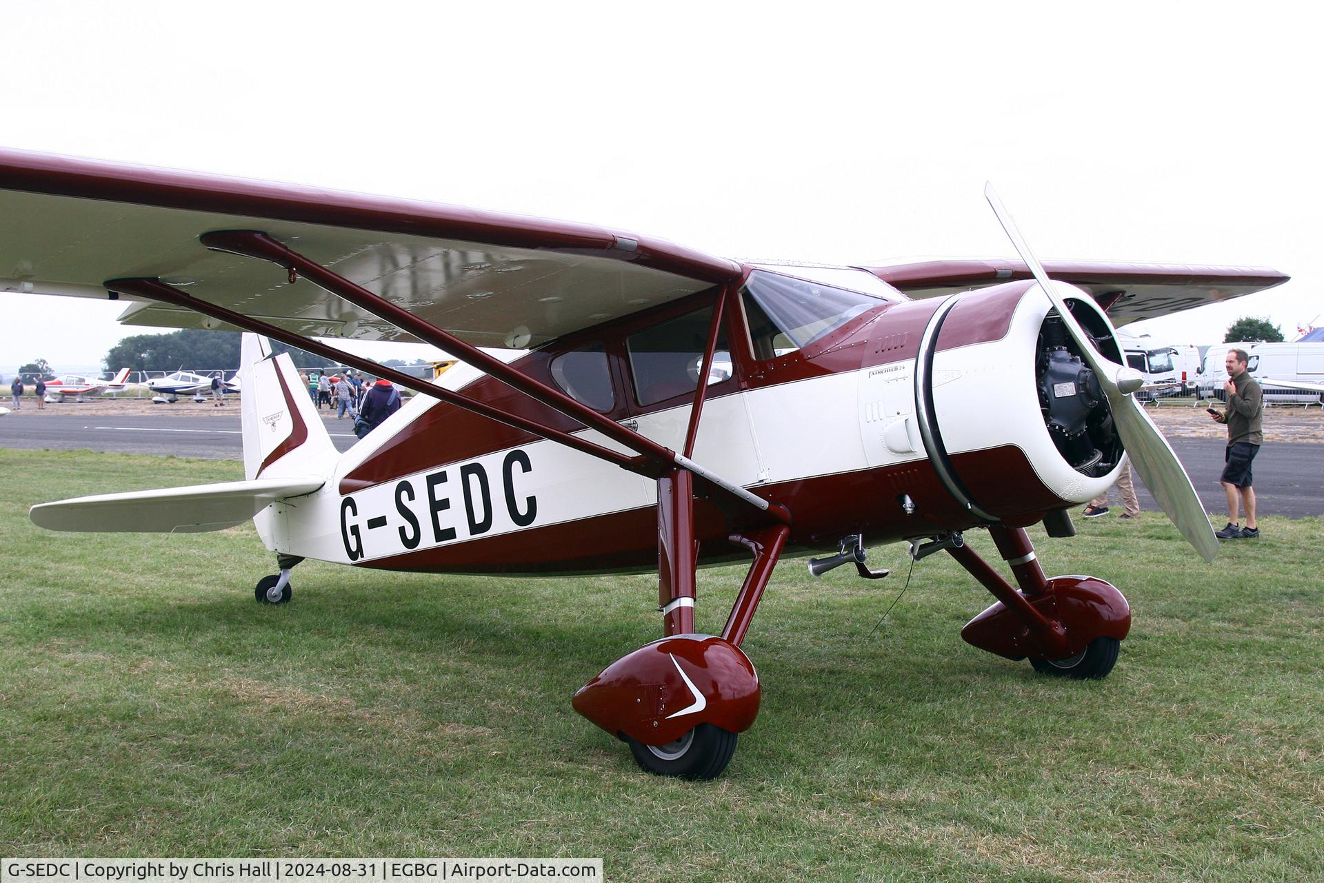 G-SEDC, 1947 Fairchild 24W-46 C/N W46342, LAA Rally 2024, Leicester