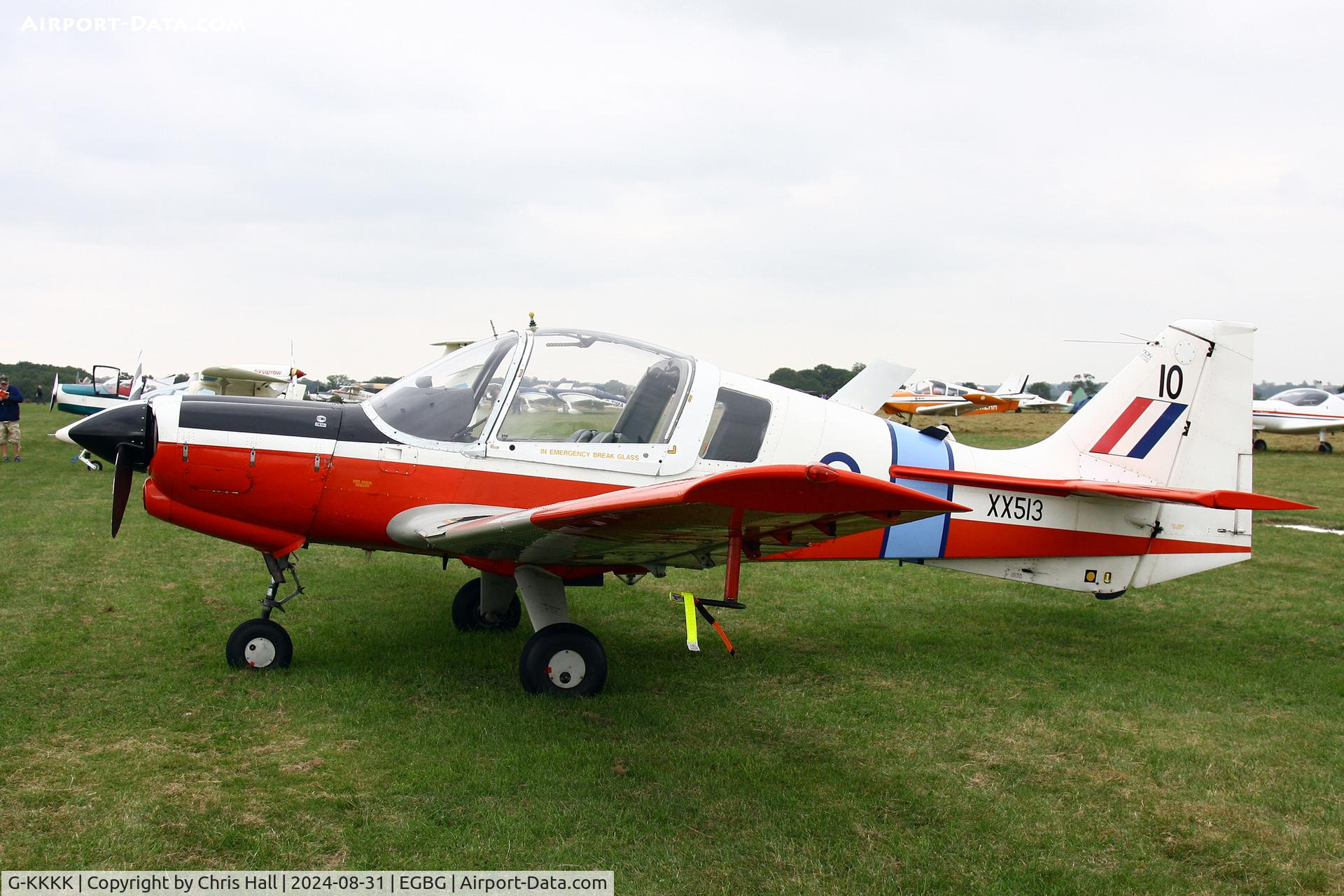 G-KKKK, 1973 Scottish Aviation Bulldog T.1 C/N BH120/199, LAA Rally 2024, Leicester