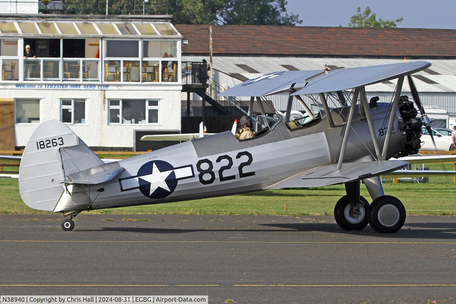 N38940, 1941 Boeing A75N1(PT17) C/N 75-1822, LAA Rally 2024, Leicester