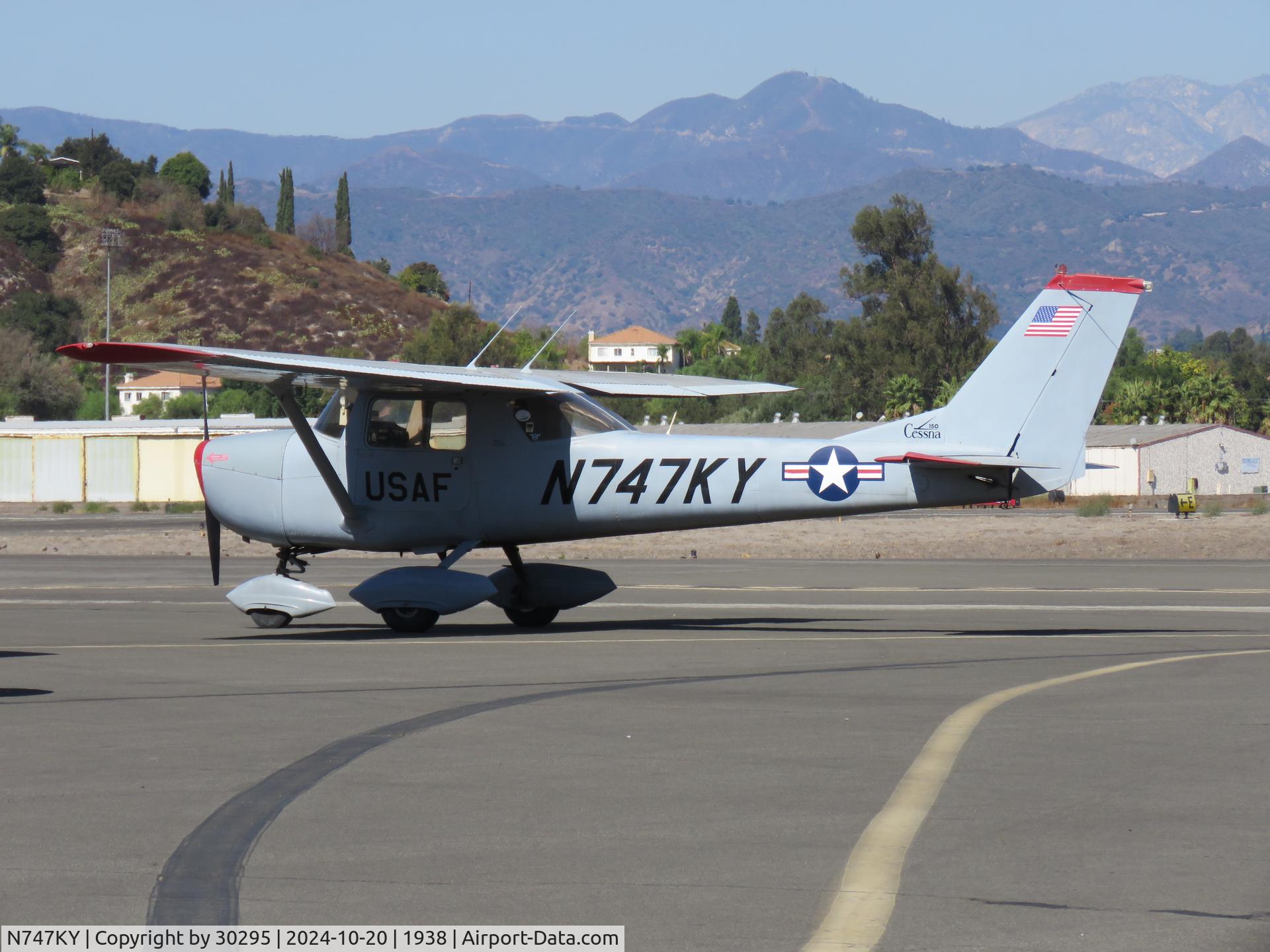 N747KY, 1970 Cessna 150K C/N 150-71860, Parked