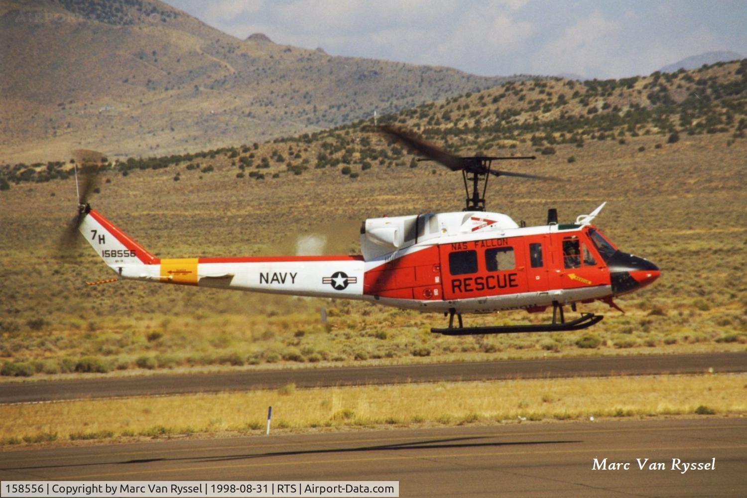 158556, Bell HH-1N Iroquois C/N 31641, 158556 of NAS Fallon at the Reno Air Races in 1998.