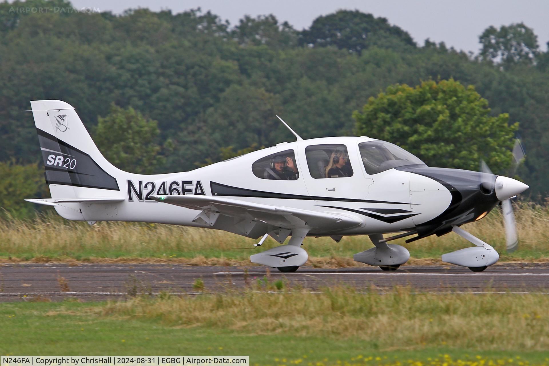 N246FA, Cirrus SR20 C/N 1153, LAA Rally 2024, Leicester