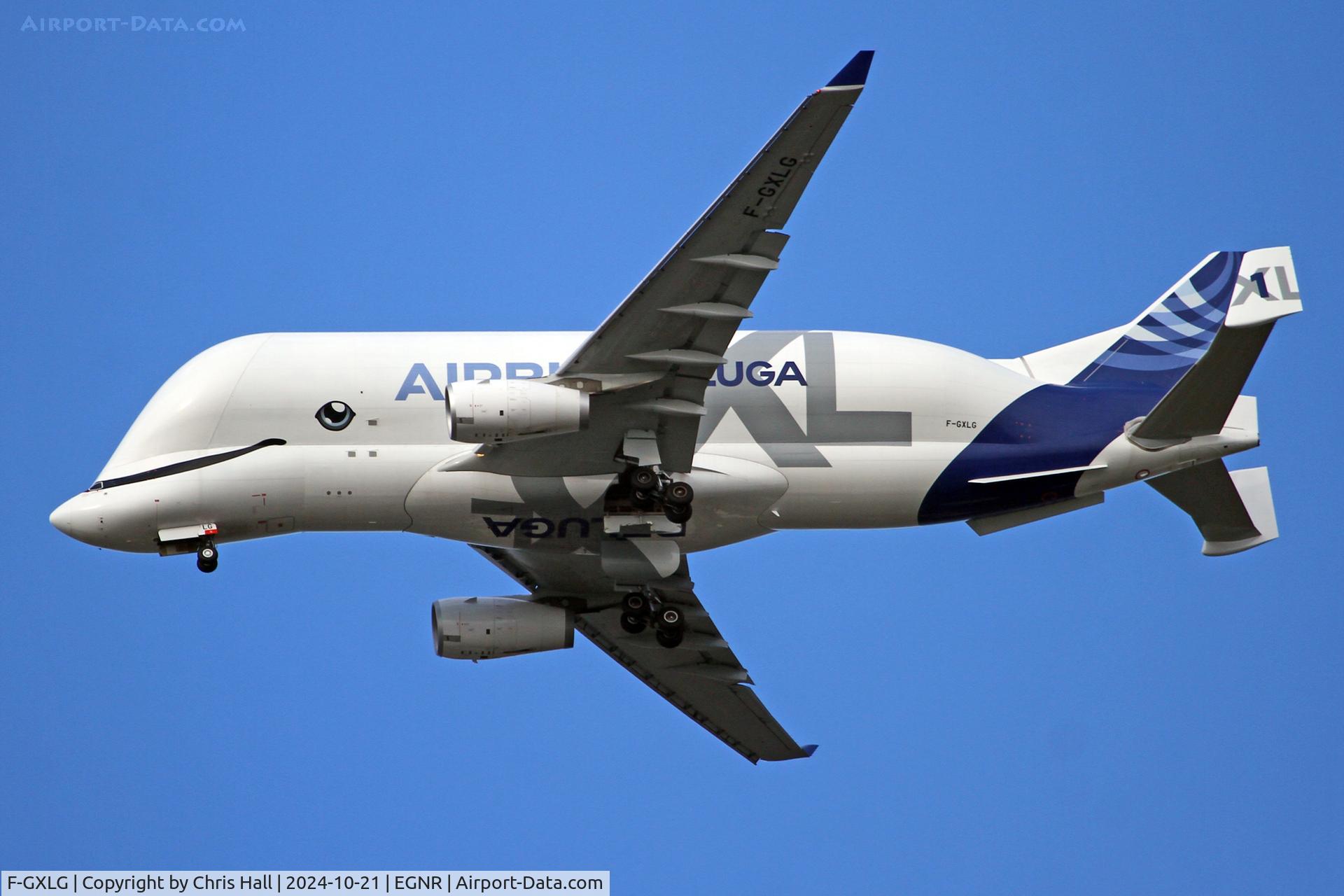 F-GXLG, 2018 Airbus A330-743L Beluga XL C/N 1824, On final for Hawarden over my home