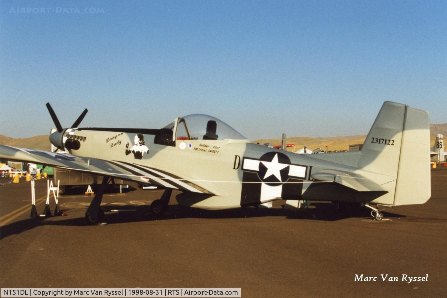 N151DL, 1998 Orcutt Patricia M PMO C/N 1, At Reno Air Races in 1998.