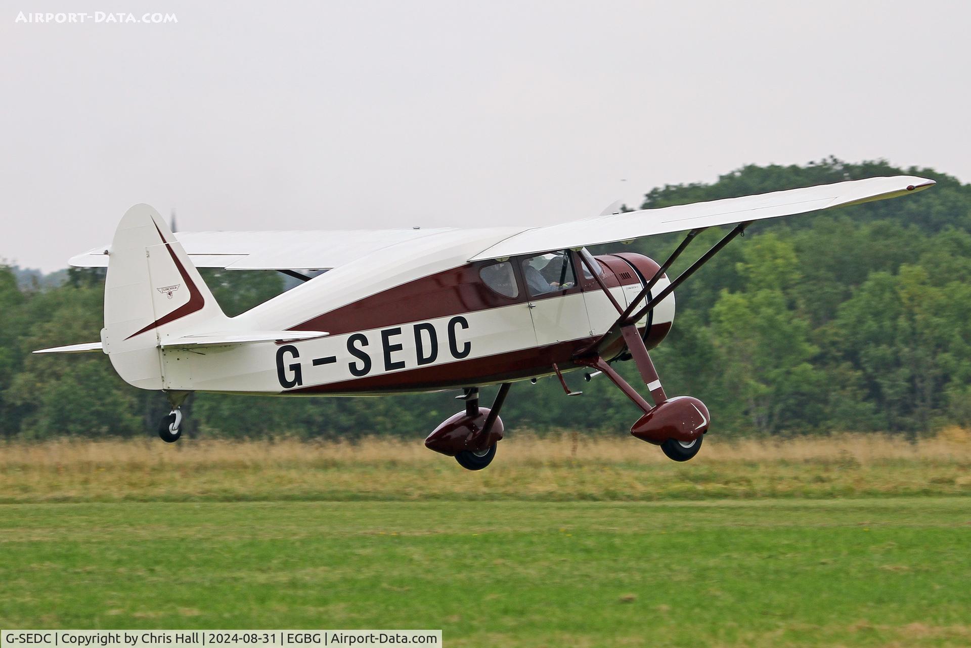 G-SEDC, 1947 Fairchild 24W-46 C/N W46342, LAA Rally 2024, Leicester