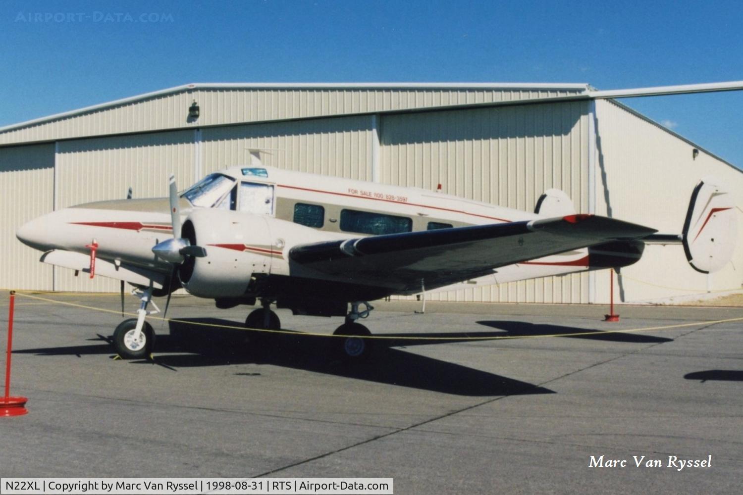 N22XL, 1964 Beech H-18 C/N BA-652, At Reno Air Races in 1998.