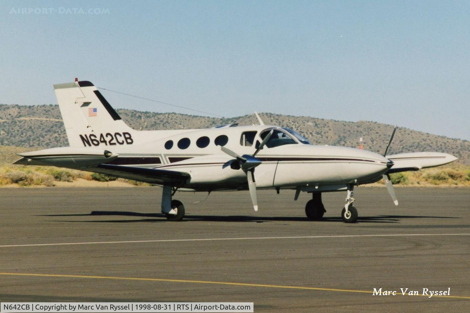 N642CB, 1970 Cessna 421B Golden Eagle C/N 421B0010, At Reno Air Races in 1998.