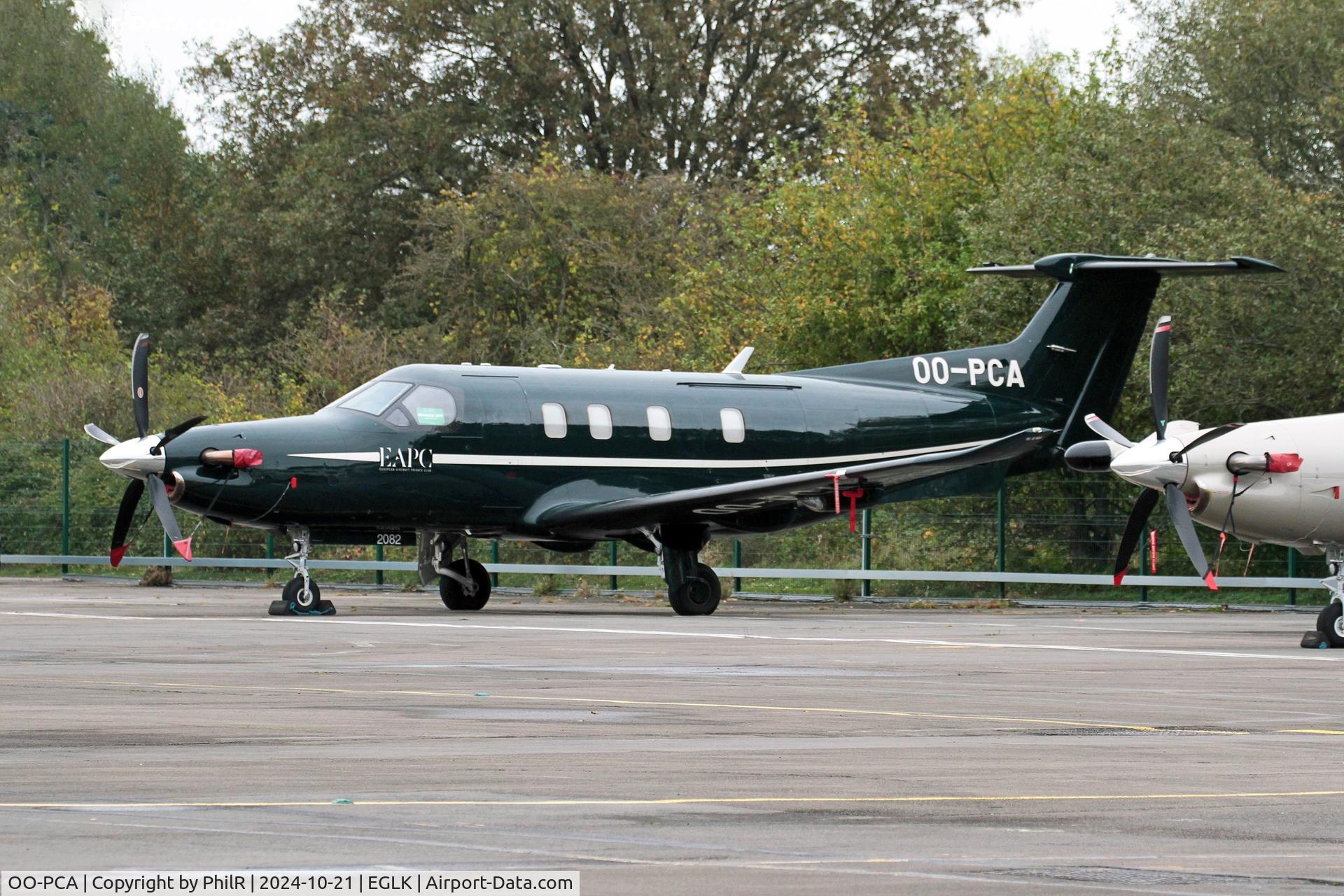 OO-PCA, 2021 Pilatus PC-12/47E C/N 2082, OO-PCA 2021 Pilatus PC-12 NGX Blackbushe