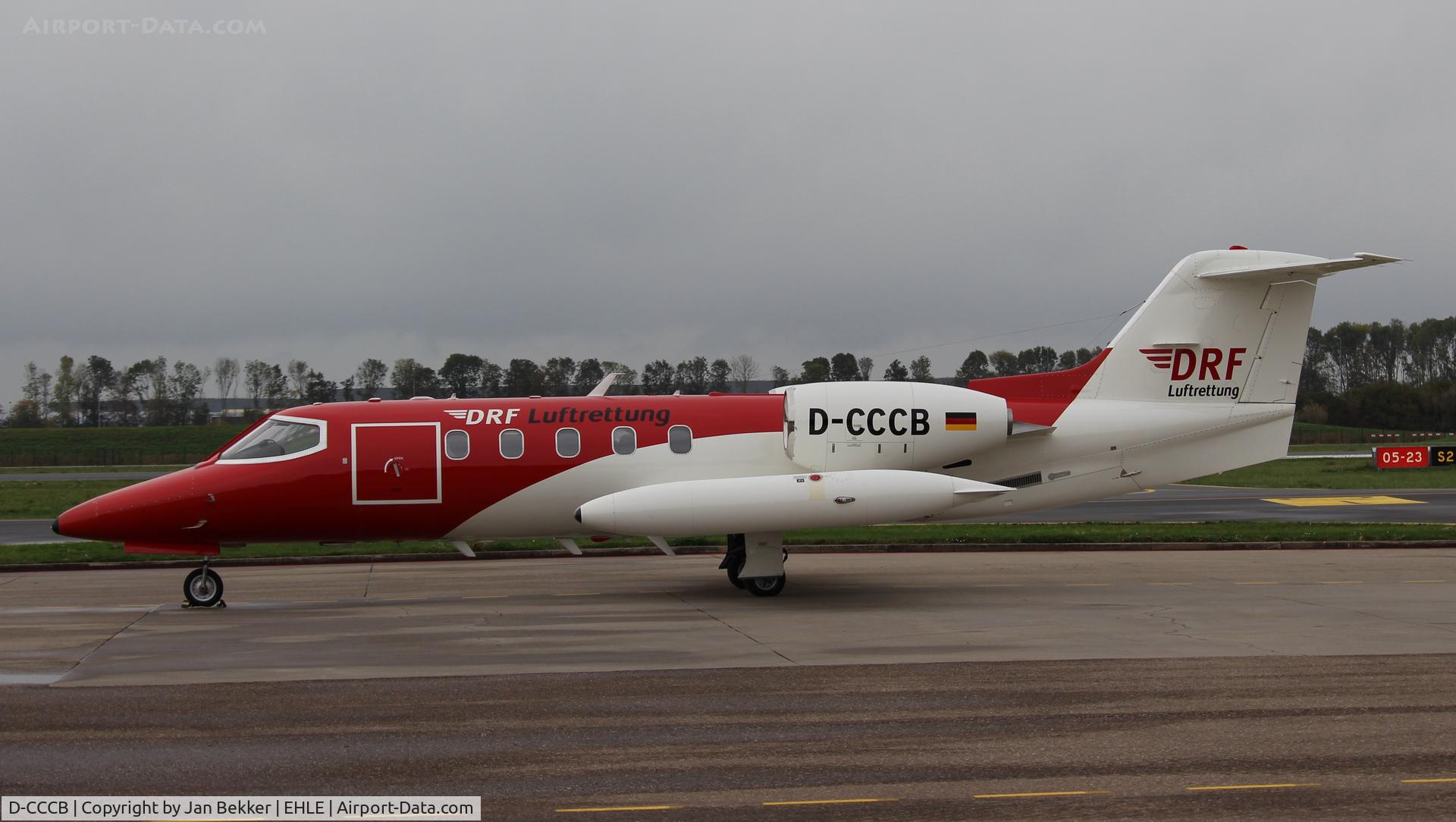 D-CCCB, 1990 Learjet 35A C/N 35A-663, Lelystad Airport. Ambulance flight from Rabat