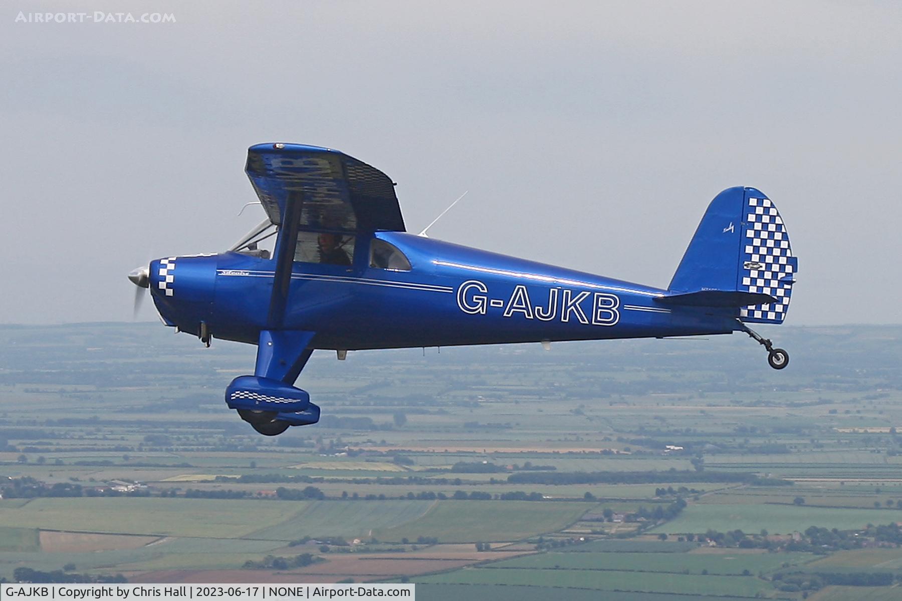 G-AJKB, 1946 Luscombe 8E Silvaire C/N 3058, A2A over Lincolnshire
