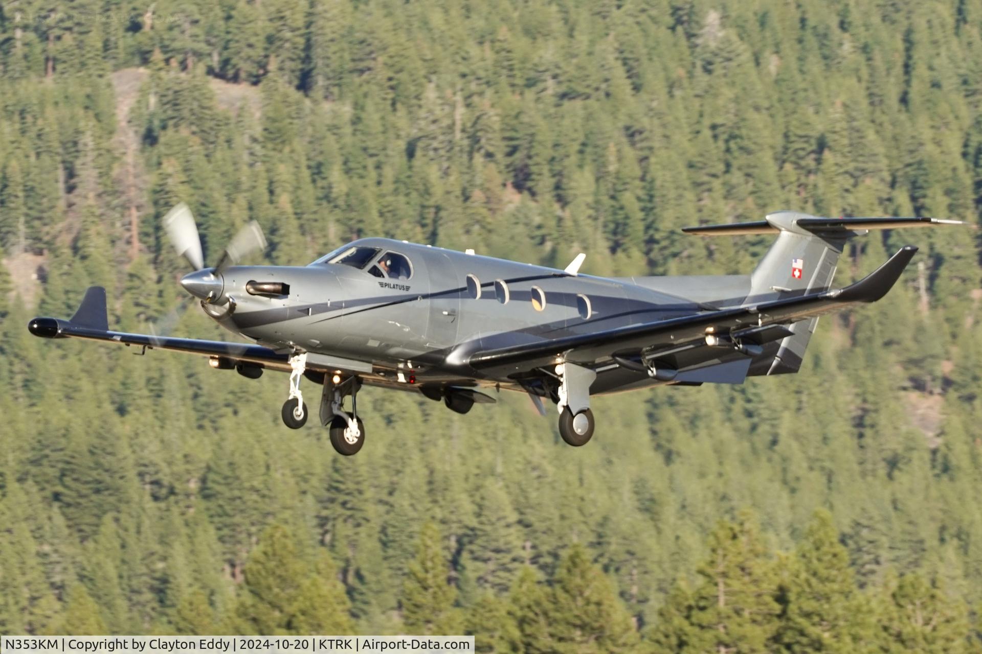 N353KM, 2003 Pilatus PC-12/45 C/N 534, Truckee Tahoe airport in California 2024.