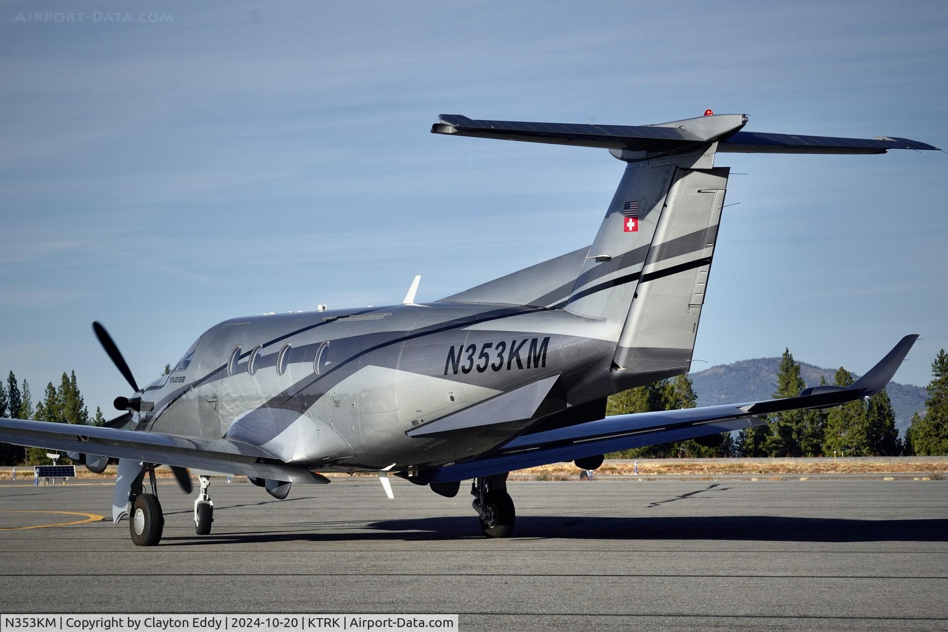 N353KM, 2003 Pilatus PC-12/45 C/N 534, Truckee Tahoe airport in California 2024.