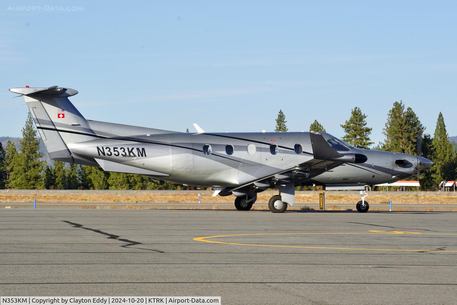 N353KM, 2003 Pilatus PC-12/45 C/N 534, Truckee Tahoe airport in California 2024.