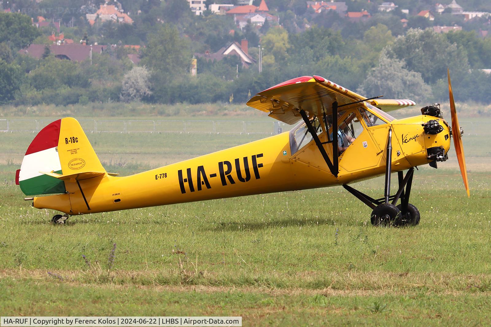 HA-RUF, 1954 Rubik R-18c/1 Kánya C/N E-778, hunhun