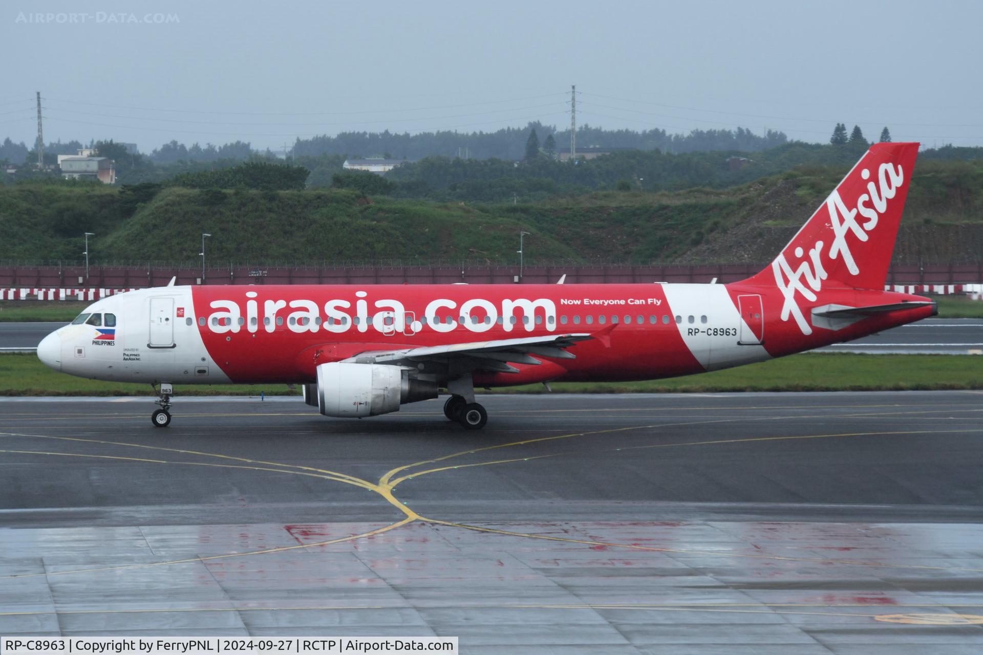 RP-C8963, 2007 Airbus A320-216 C/N 3117, AirAsia A320 departing