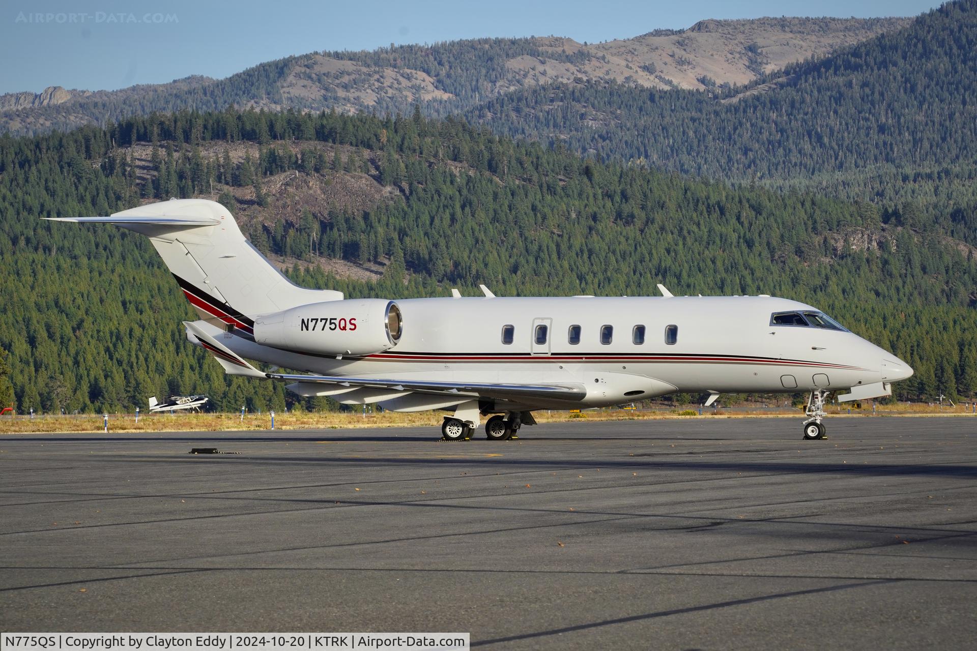 N775QS, 2015 Bombardier Challenger 350 C/N 20557, Truckee Tahoe airport in California 2024.
