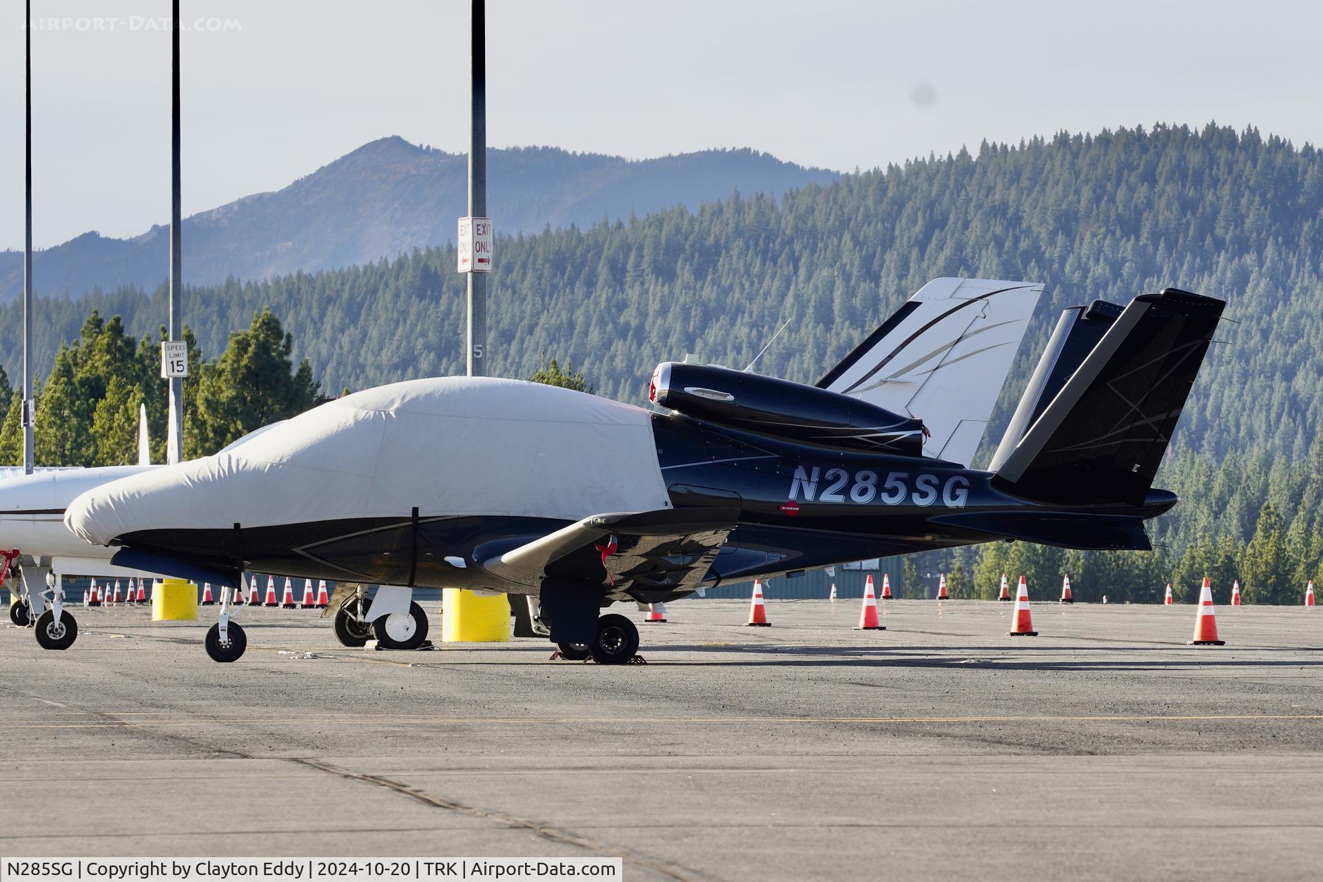 N285SG, 2022 Cirrus SF50 C/N 0365, Truckee Tahoe airport in California 2024.