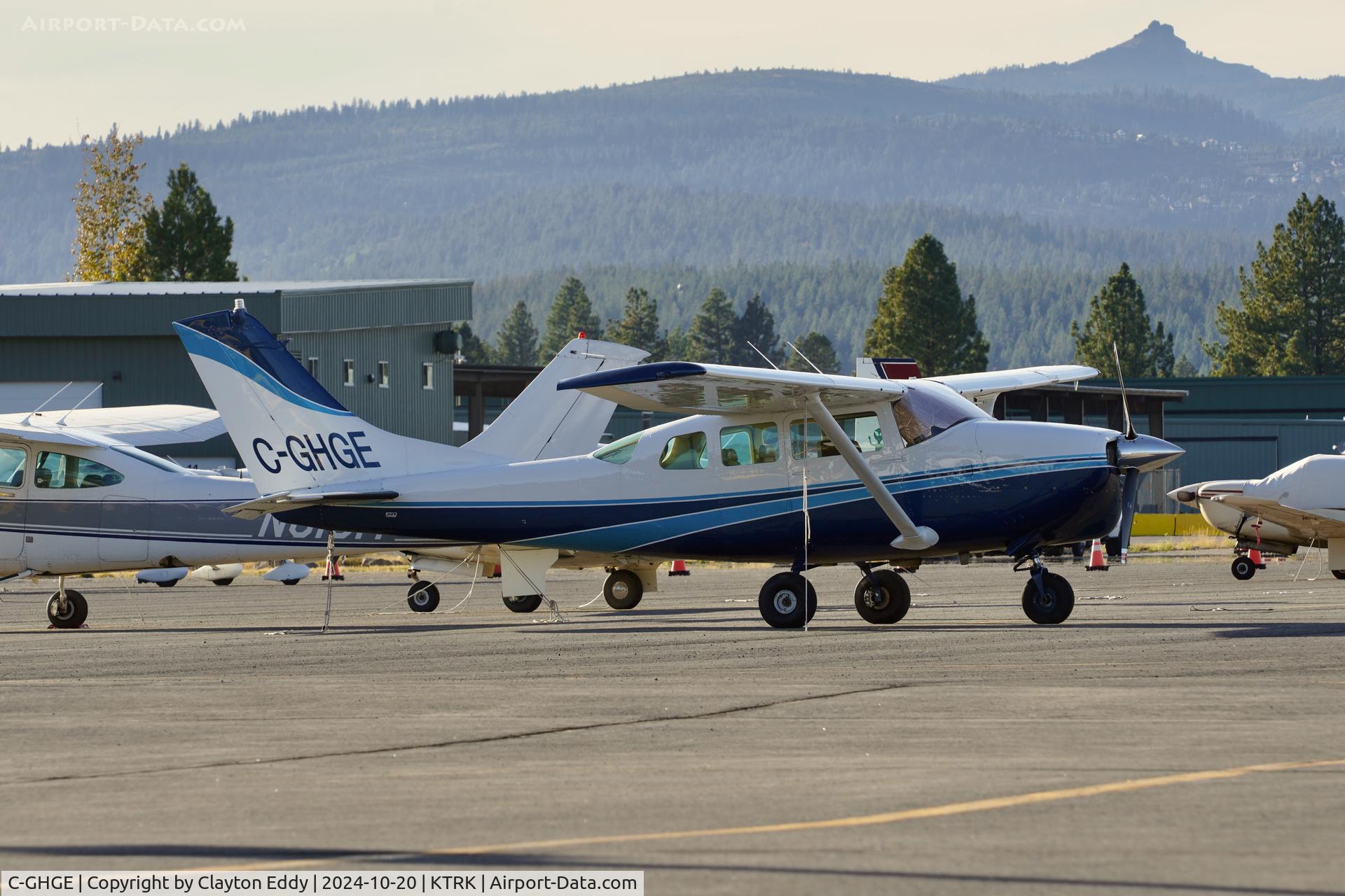 C-GHGE, 1963 Cessna 210-5 (205) C/N 205 0459, Truckee Tahoe airport in California 2024.