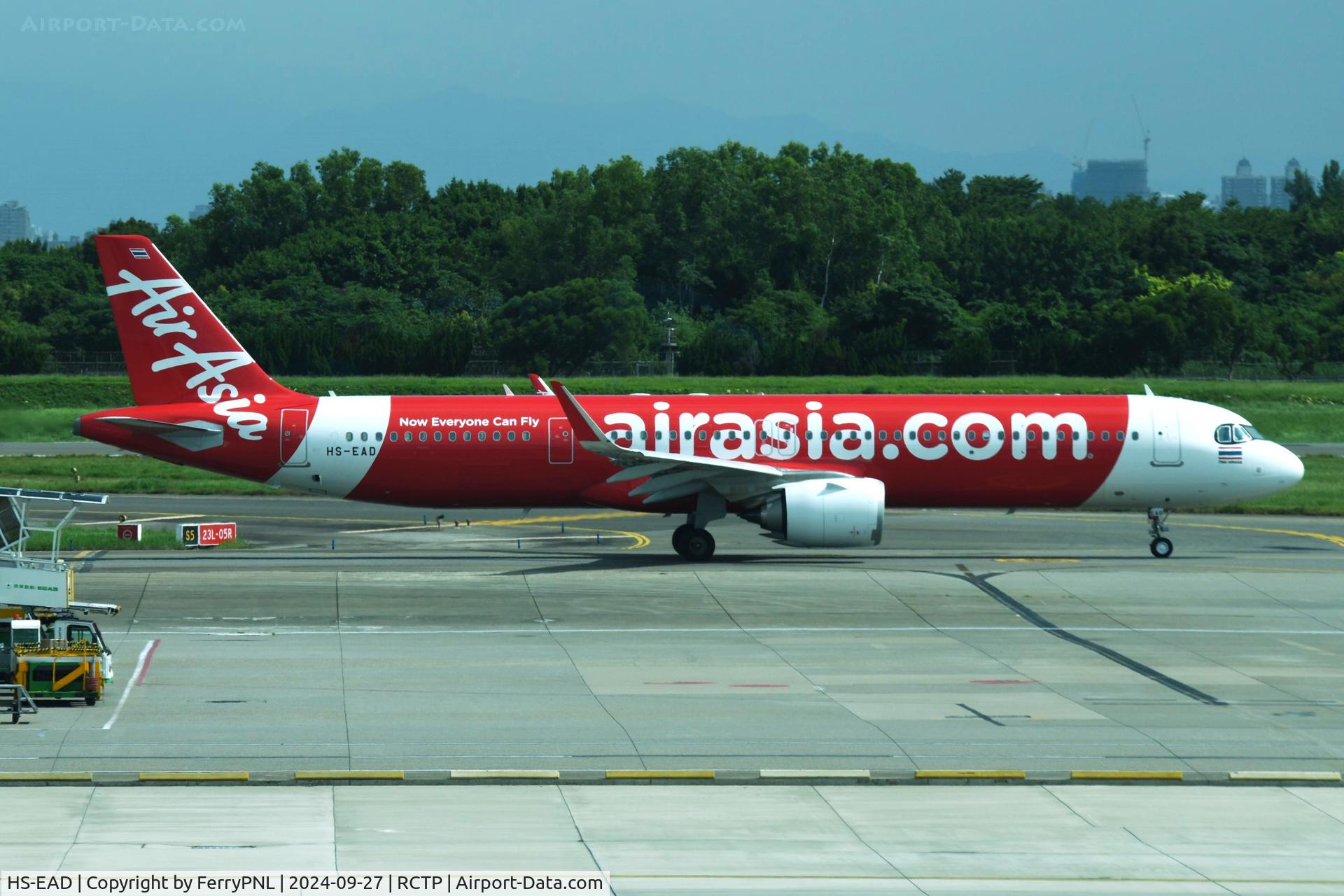 HS-EAD, 2024 Airbus A321-251NX C/N 11971, Thai AirAsia A321N operating between Taiwan and Japan at the time.