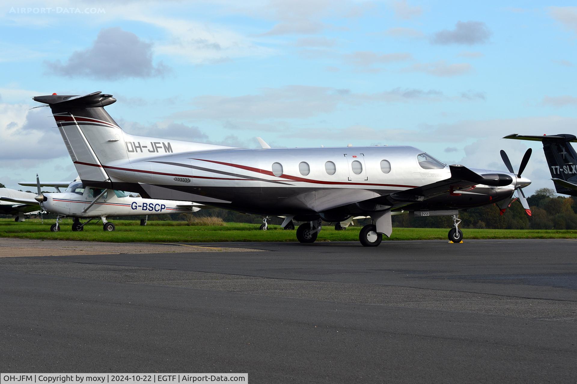 OH-JFM, 2010 Pilatus PC-12/47E C/N 1223, Pilatus PC-12/47E at Fairoaks.