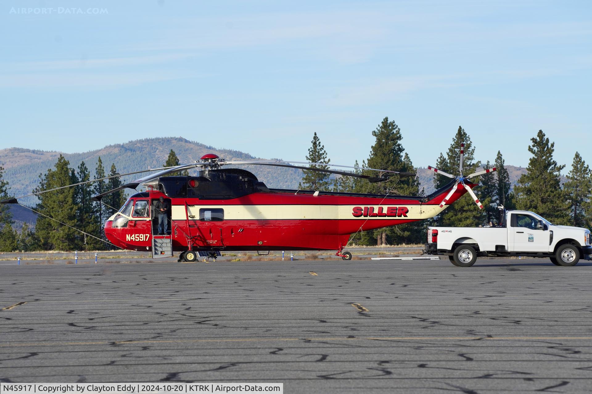 N45917, 1965 Sikorsky S61V-1 C/N 61271, Truckee Tahoe airport in California 2024.