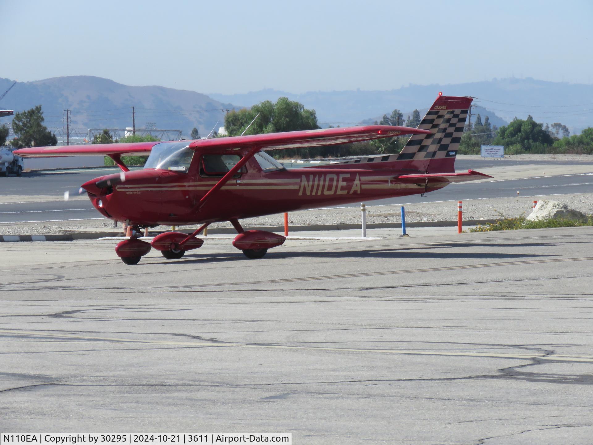 N110EA, 1971 Cessna A150L Aerobat C/N A1500309, Taxiing