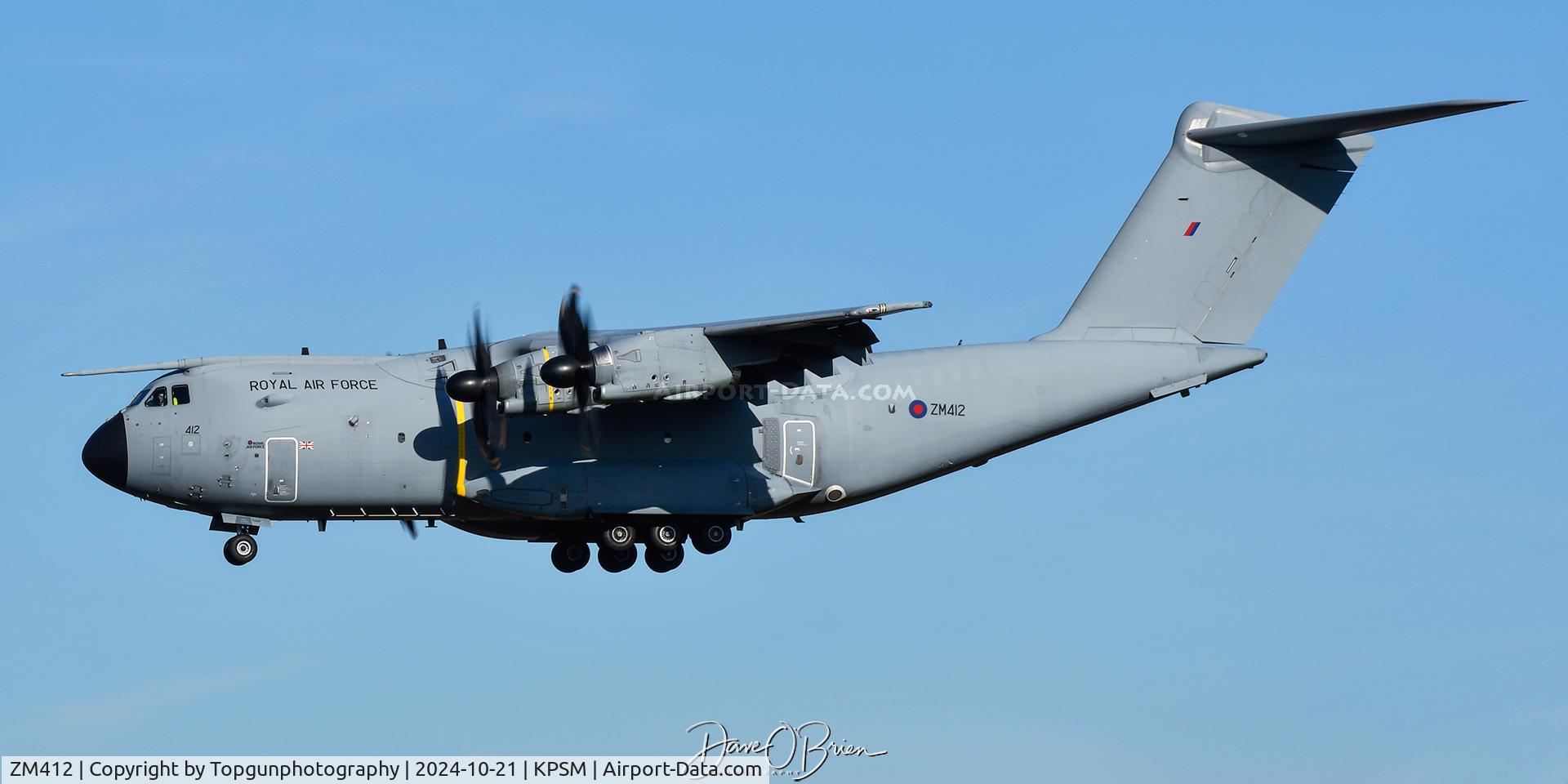 ZM412, 2016 Airbus A400M-180 Atlas C.1 C/N 042, ASCOT4228