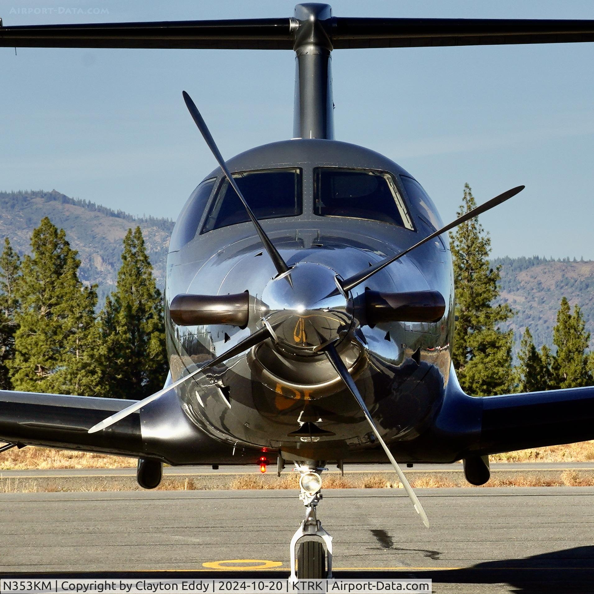 N353KM, 2003 Pilatus PC-12/45 C/N 534, Truckee Tahoe airport in California 2024.