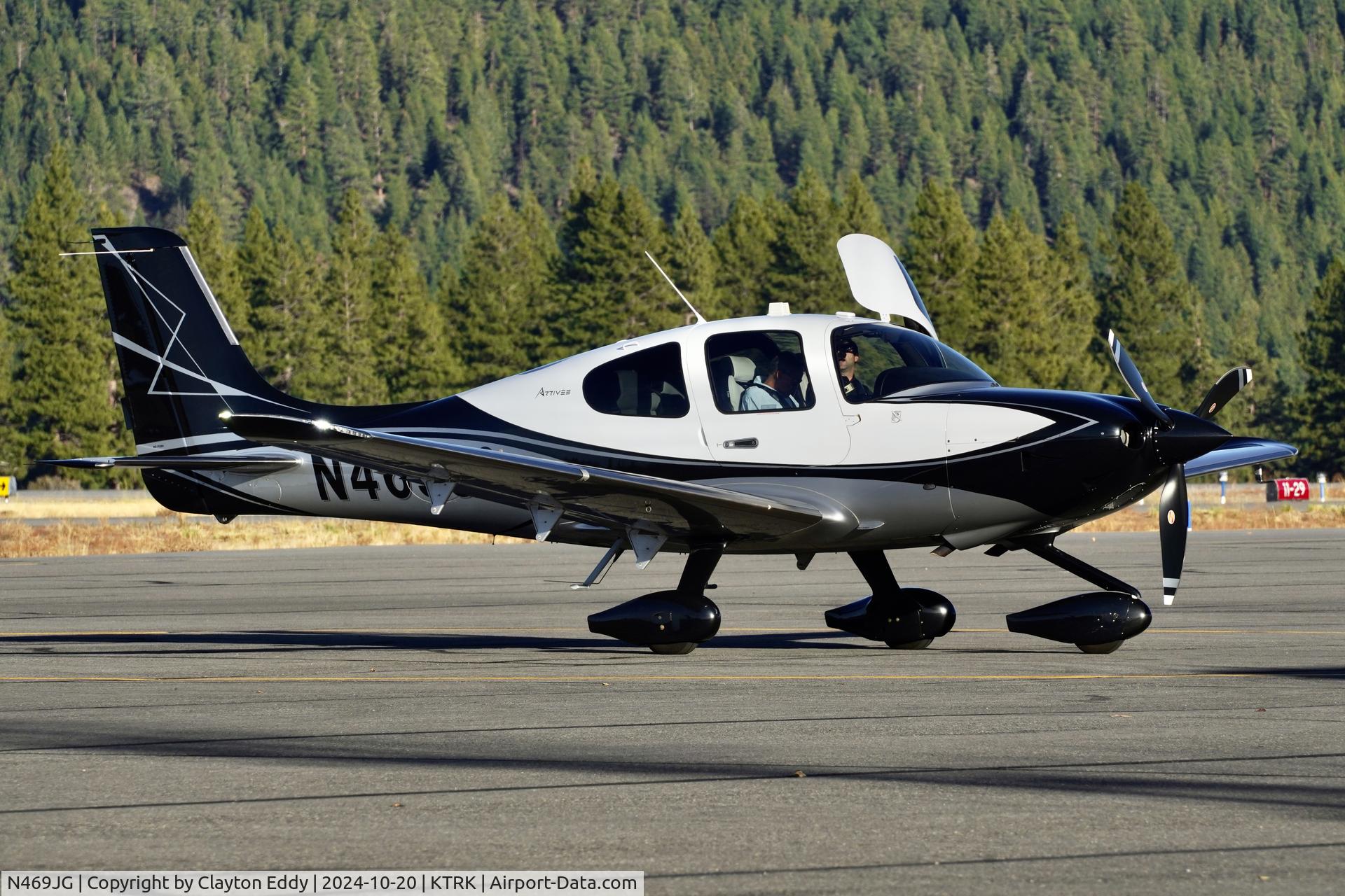 N469JG, 2020 Cirrus SR22T C/N 2100, Truckee Tahoe airport in California 2024.