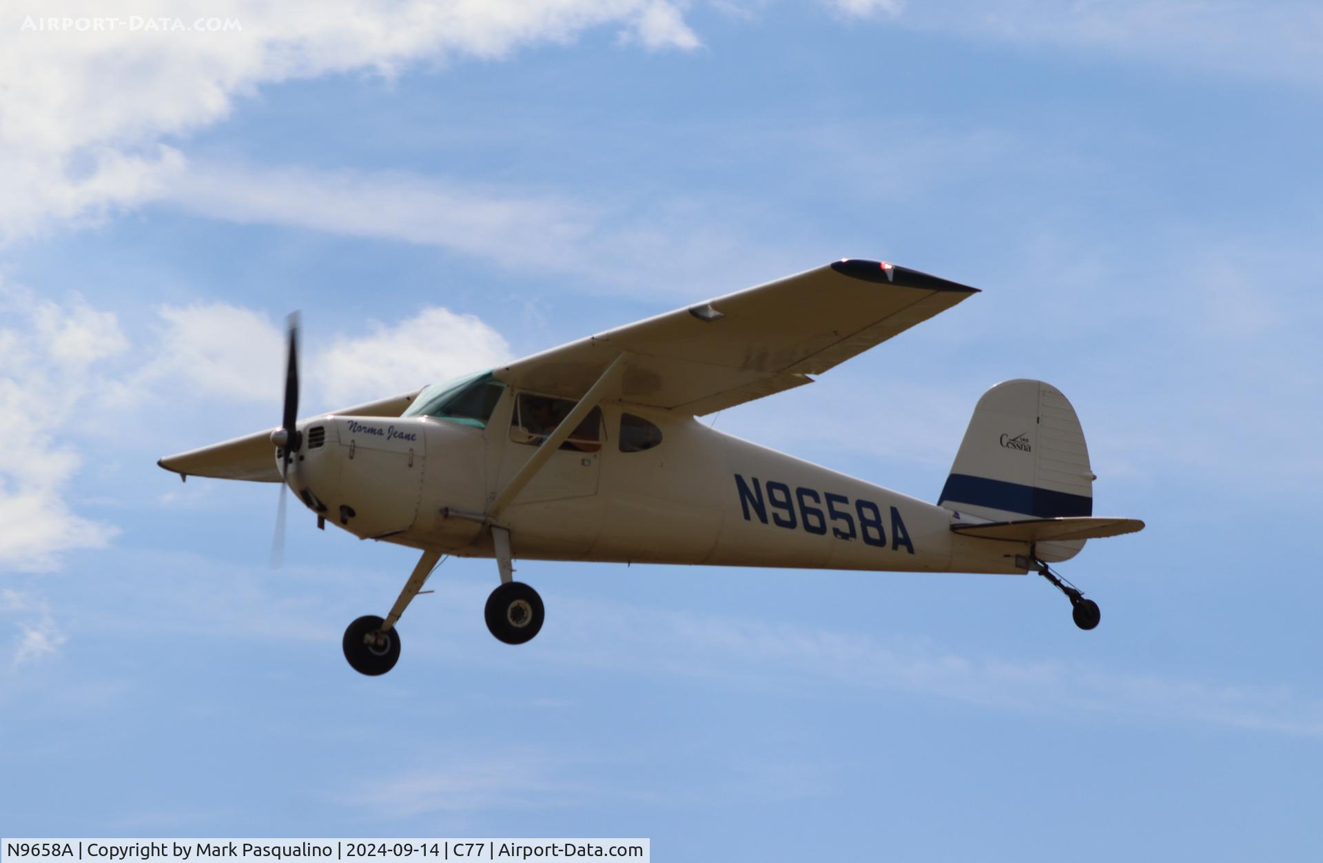 N9658A, 1950 Cessna 140A C/N 15379, Cessna 140A