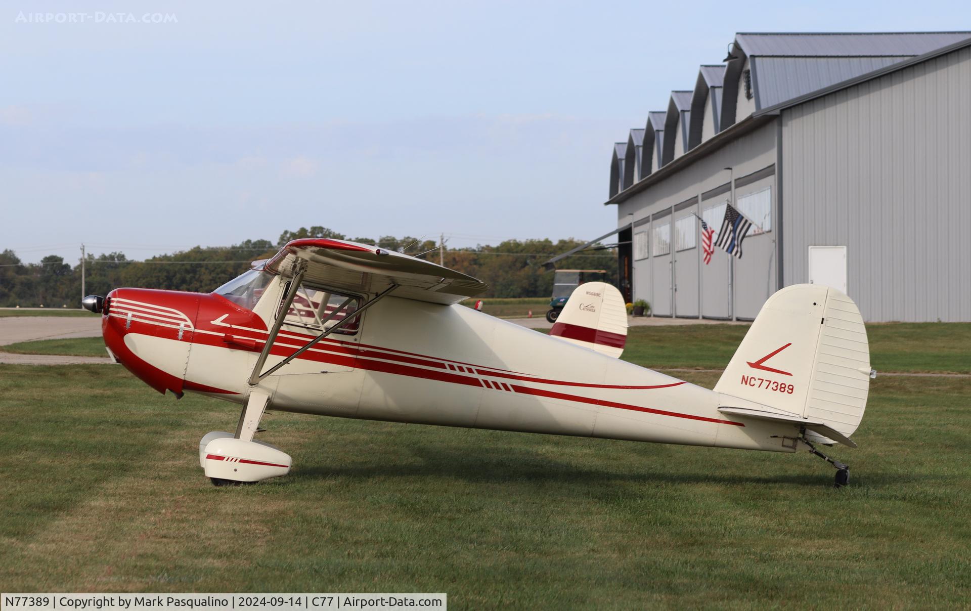 N77389, 1946 Cessna 120 C/N 11830, Cessna 120