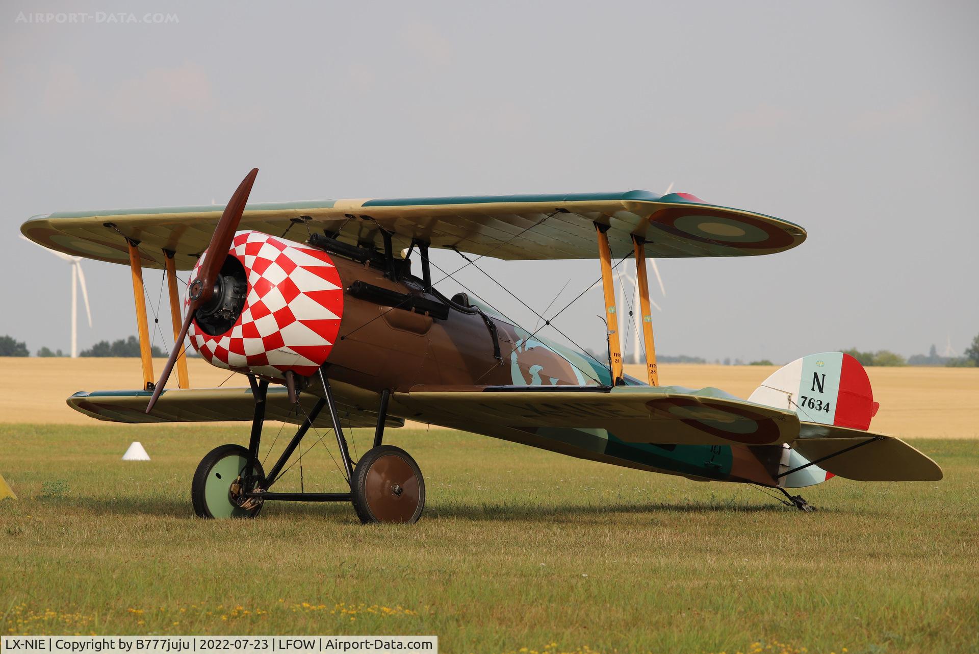 LX-NIE, 2011 Nieuport 28 C.1 Replica C/N 100, at Saint-Quentin
